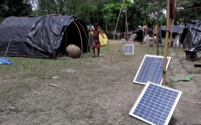 遊牧生活に太陽光発電