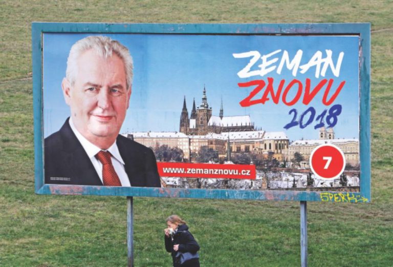 チェコの大統領、世論調査で8人の挑戦に直面