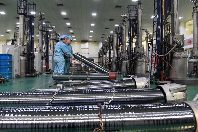 中国の5年間の産業設備稼働率