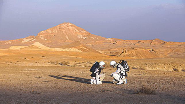 ネゲブ砂漠での偽の火星の使命