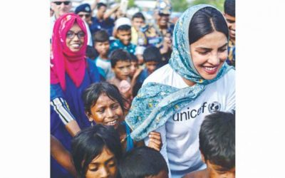 PriyankaはCox's BazarのRohingyaキャンプを訪問する