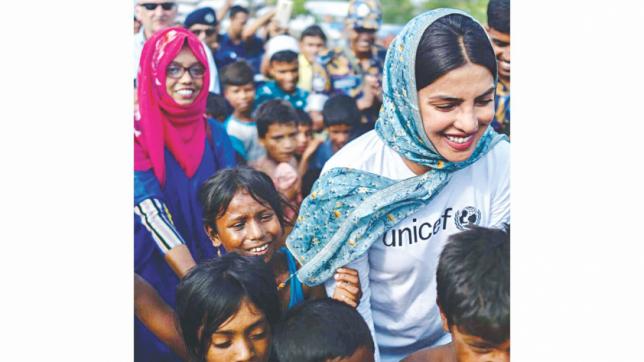 PriyankaはCox's BazarのRohingyaキャンプを訪問する