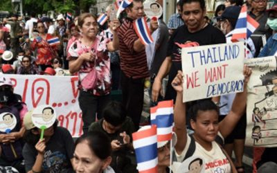 抗議はタイのジュンタルールの4年目を迎える