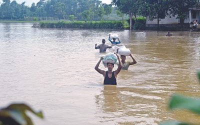 シレット地域の洪水：影響を受けた2つのラフ族の家族