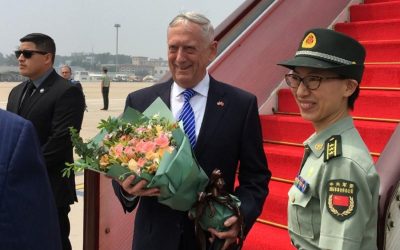 米国の国防長官が中国を緊張感を沸かす