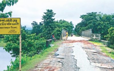 ひどい状態の重要な道