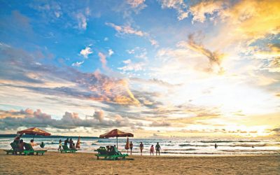 バリ島：海辺の贅沢なリゾート地