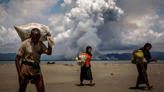 Rohingyasの大虐殺の残虐行為