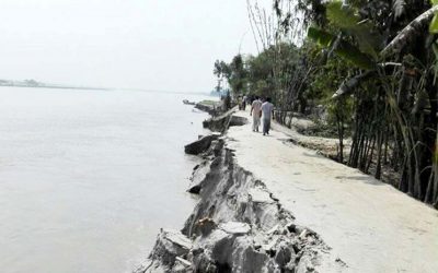 Dudhkumar川の浸食
