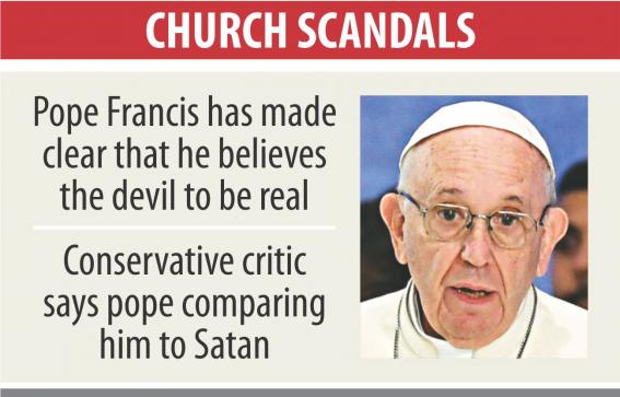 教皇は悪魔を責める