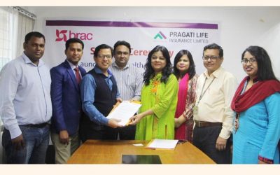 Pragati Life Insurance Limitedの代替流通チャネルおよびBRACの都市開発プログラム