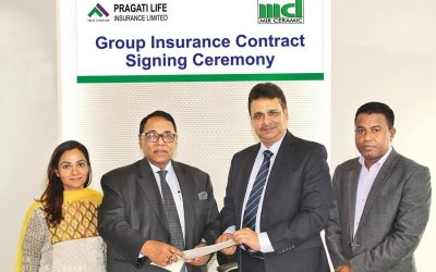 Pragati Life InsuranceとMir Ceramicがグループ保険契約を締結