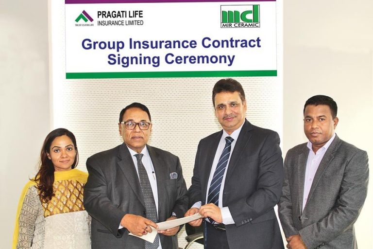 Pragati Life InsuranceとMir Ceramicがグループ保険契約を締結