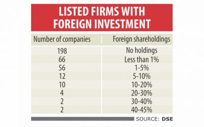 多くは外国投資を引き付けず