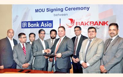 アジア銀行とRAKBANK、アラブ首長国連邦、覚書に調印