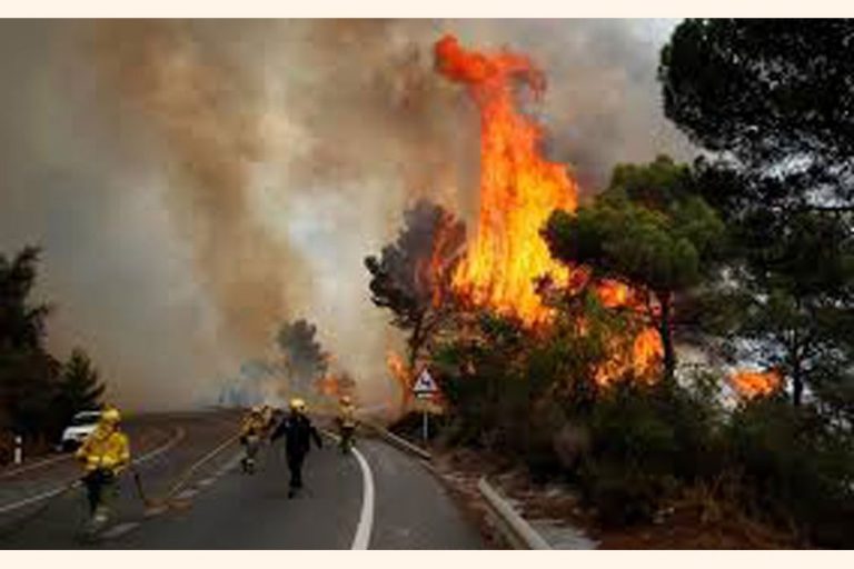 スペインの山火事がさらなる避難を引き起こす