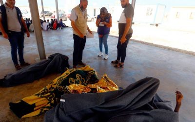 40人の移民がリビア沖で転覆したボートでdr死