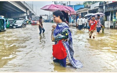 土砂降り、土砂崩れの都市生活