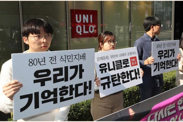日本のユニクロは韓国の怒りの後に広告を引っ張る