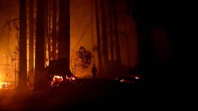 カリフォルニアの山火事が拡大
