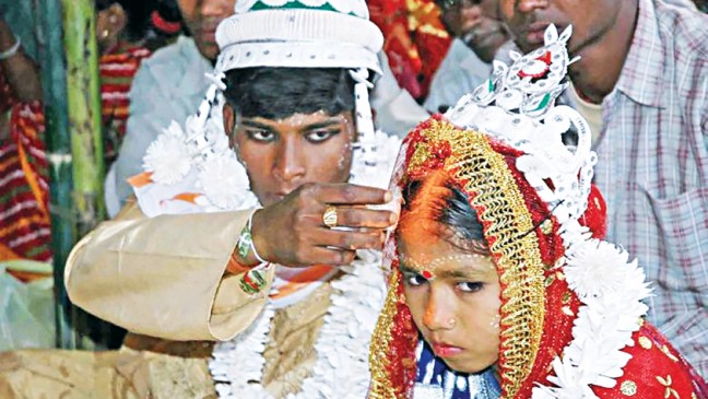 インドで増加している子供の結婚