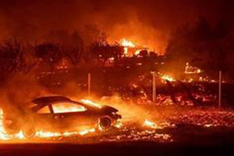野火の中で米国の選挙で気候変動の重要な問題