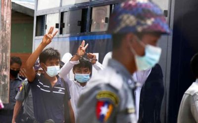 ミャンマーの学生は反戦抗議で刑務所に直面している
