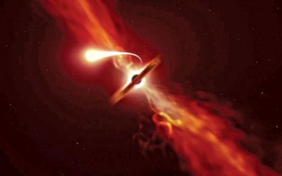 望遠鏡はブラックホールをむさぼり食う星を捕らえます