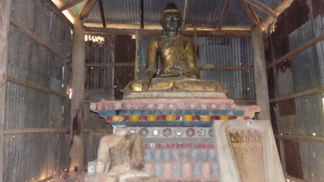 古代の仏教寺院は占領されたままです