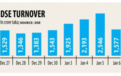 DSEの売上高は過去最高から急落