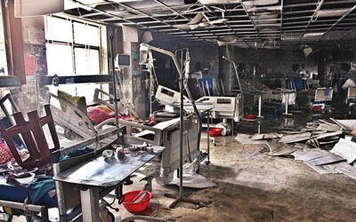 ICU火災後に3人の患者が死亡