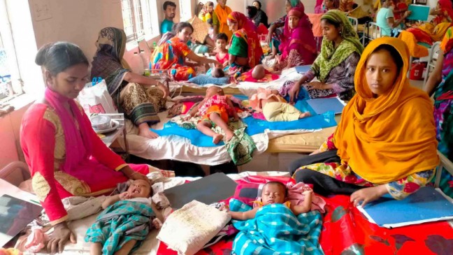 Patuakhali病院での小児患者の入院の急増