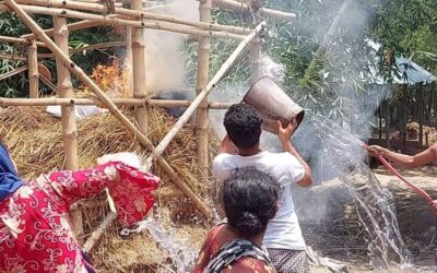タクルガオンの村人を心配する不思議な火事