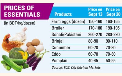 価格固定にもかかわらず、卵、鶏肉、野菜は値上がり