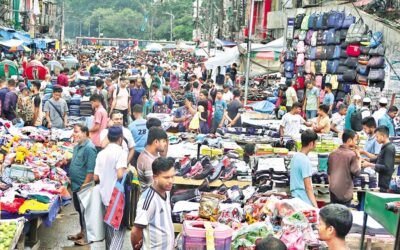 首都グリスタン地区の仮設店舗