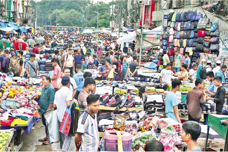 首都グリスタン地区の仮設店舗