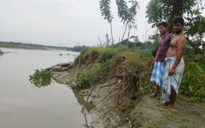 ダカティアによる浸食でチャンドプルの多くの人が家を失う