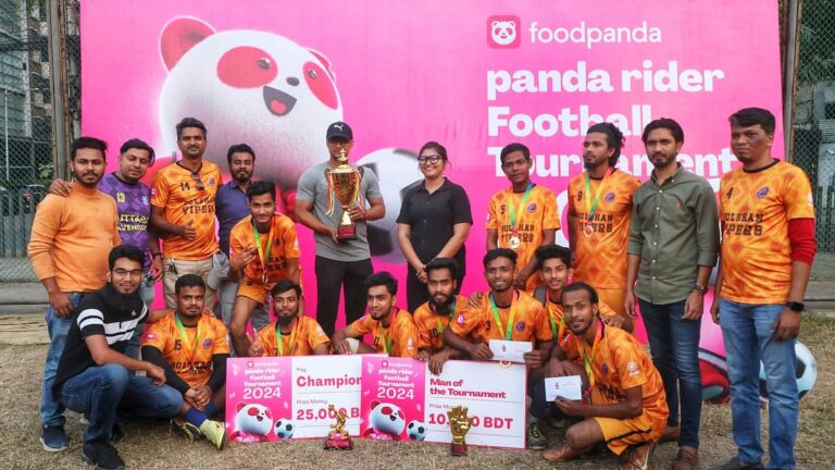 「foodpanda」がライダーパートナー向けに終日サッカートーナメントを開催