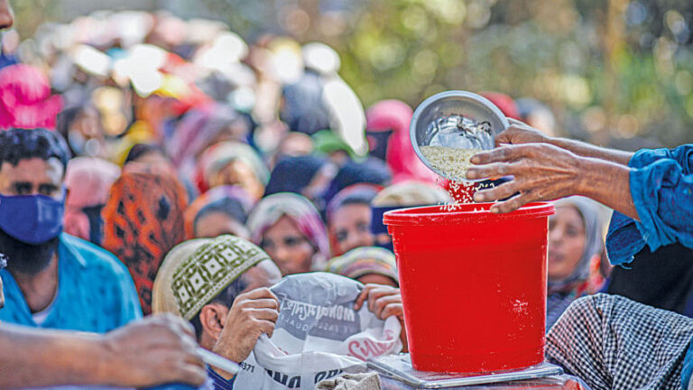 インフレが続くにもかかわらず、食糧配給は減少