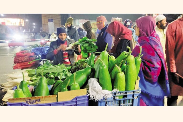 チャンドプルでは野菜の供給が豊富のため価格が下落