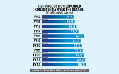 バングラデシュは肉や魚の生産が盛ん