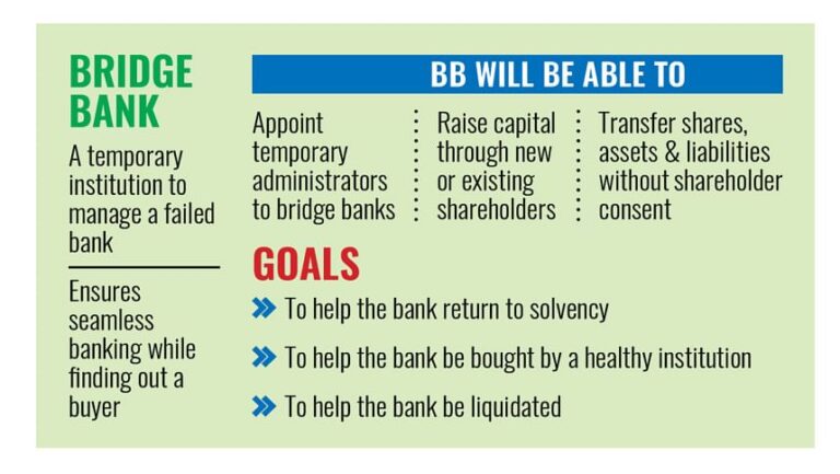 破綻した銀行を運営するためのブリッジバンクの提案