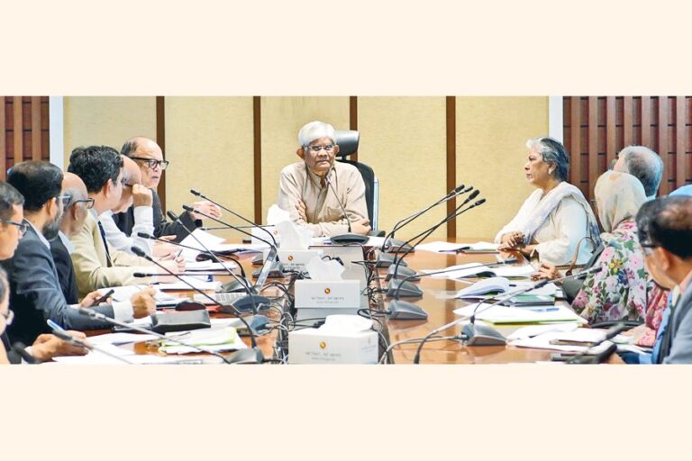 財務顧問のサレフディン・アハメド博士が諮問委員会の会議を主宰