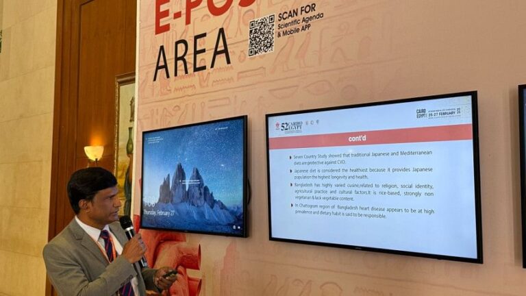 バングラデシュの心臓専門医が第52回Cardio Egypt Congress 2025で研究論文を発表