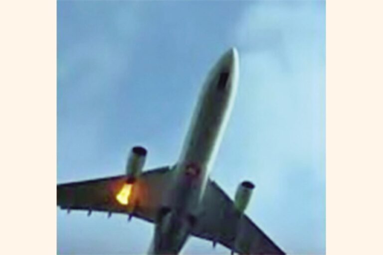 鳥との衝突によりトルコ航空の飛行機がダッカに緊急着陸
