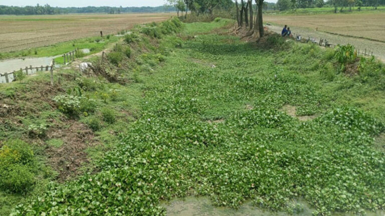 運河が堆積したまま、12の村が洪水の危険に直面