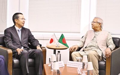 ジェトロの石黒憲彦理事長は、ムハマド・ユヌス首席顧問に会談した。