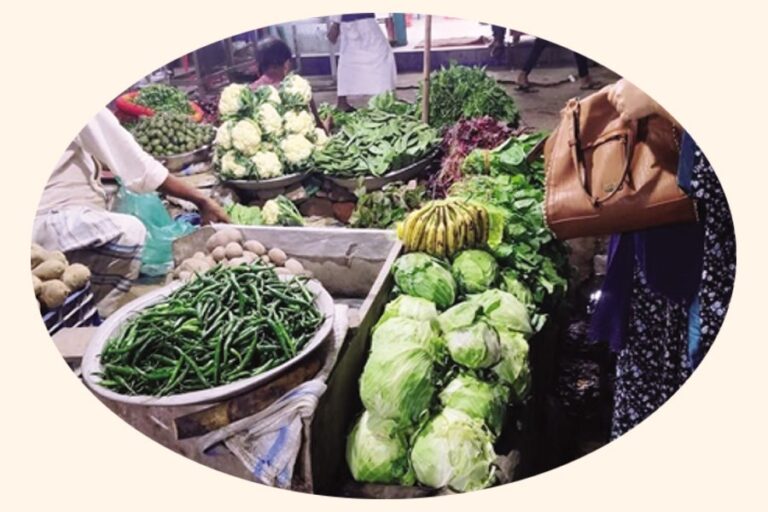 チャンドプルでは野菜や魚の供給は豊富だが価格が上昇