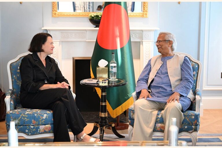 英国インド太平洋担当政務次官のキャサリン・ウェスト氏は、首席顧問のムハマド・ユヌス教授に電話した。