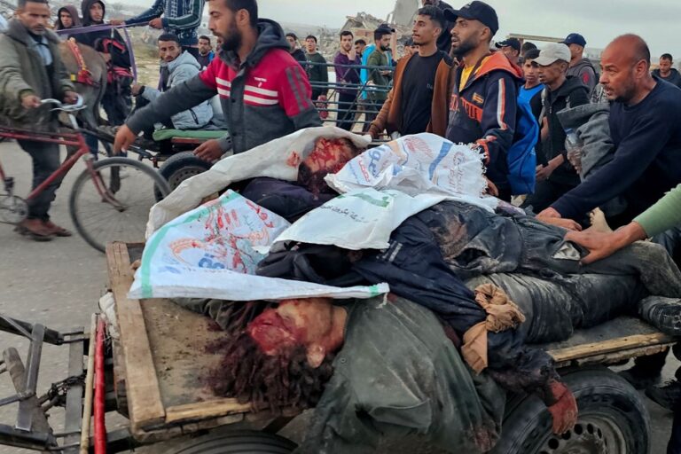 イスラエル、ガザ地区の米国支援支援拠点でパレスチナ人数十人を殺害